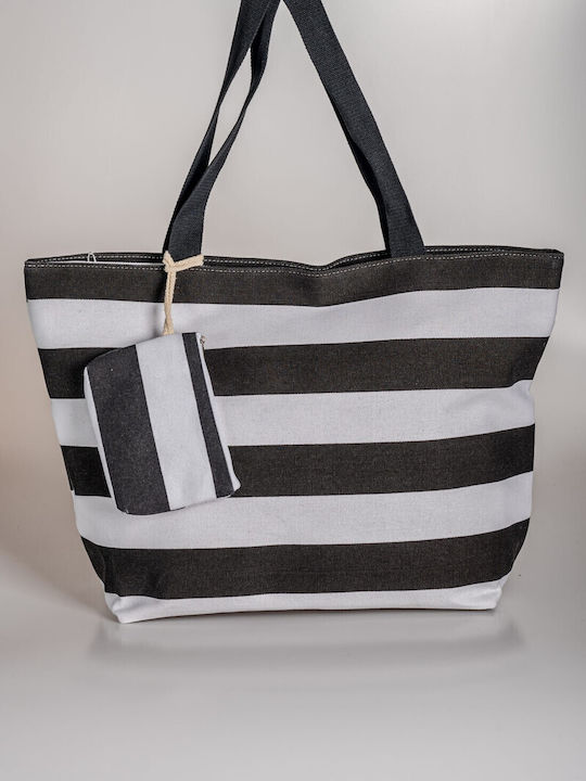 Beach Bag from Canvas Black