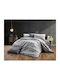 Dimcol Duvet Cover Queen 220x240 Grey