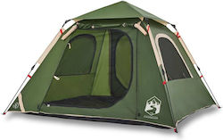 vidaXL Αυτόματη Σκηνή Camping Igloo Πράσινη 3 Εποχών για 4 Άτομα 210x210x140εκ.
