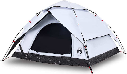 vidaXL Σκηνή Camping Igloo Λευκή για 5 Άτομα 223x223x141εκ.