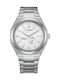 Citizen Ανδρικό Ρολόι 41mm Αυτόματο με Ασημί Μεταλλικό Μπρασελέ