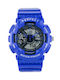 Perfect Watch Battery with Blue Rubber Strap