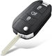 Car Key Shell with Blade with 3 Buttons for Peugeot / Citroen