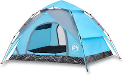 vidaXL Αυτόματη Σκηνή Camping Igloo Μπλε 3 Εποχών για 3 Άτομα 230x200x148εκ.
