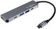 Fixed 5V1 USB-C Докинг станция с HDMI 4K PD Сив