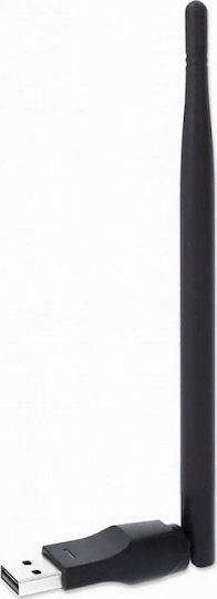 Opticum URZ0633 USB Netzwerkadapter mit Drahtloser Verbindung Wi-Fi 150Mbps und Abnehmbarer Antenne (v2)