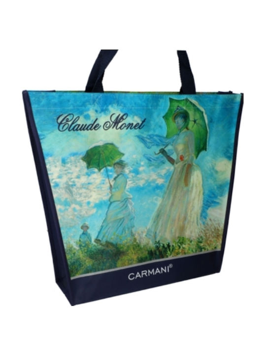 Carmani Plastic Shopping Bag in Blue color