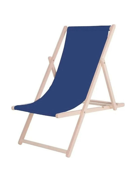 Deckchairs Wooden Blue 57.5x57.5x123.5cm