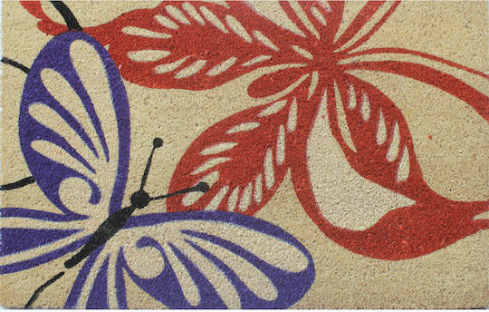 Covor de Intrare din Cocos Multicolor 75x50buc