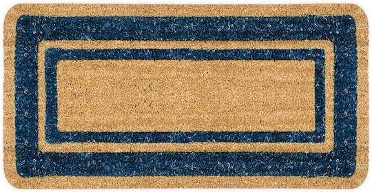Fußmatte aus Kokosnussfasern Blau 60x33cm Dicke 15mm