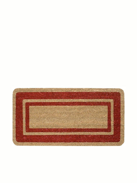 Fußmatte aus Kokosnussfasern Rot 60x33cm Dicke 15mm