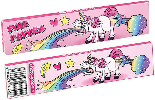 Choosypapers Χαρτάκια King Size Slim 32φ Puking Unicorn