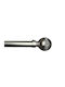 My Home Luxury Metallic Curtain Pole Single Φ28mm 310cm Silver