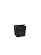 Christmas Glass Black Candle 12x12cm Patchouli