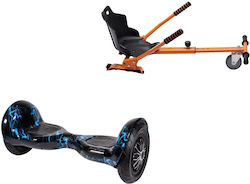 Smart Balance Wheel Off-road Thunderstorm Blue Hoverboard και 10km Αυτονομία σε Πορτοκαλί Χρώμα με Κάθισμα