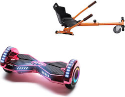 Smart Balance Wheel Transformers Electropink Pro Hoverboard με 15km/h Max Ταχύτητα και 10km Αυτονομία Πολύχρωμο με Κάθισμα