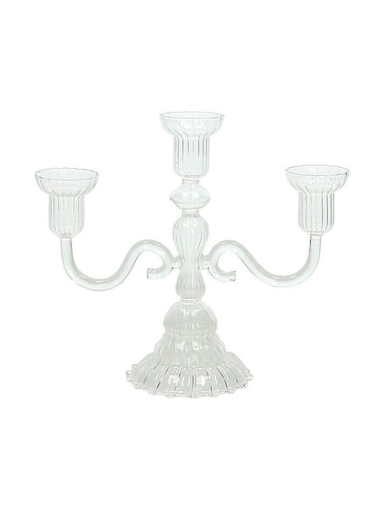 Tognana Candle Holder Glass 20cm 1pcs