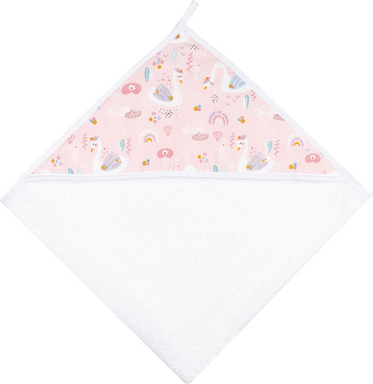 Bunny Bebe Hooded Baby Bath Towel Multicolour