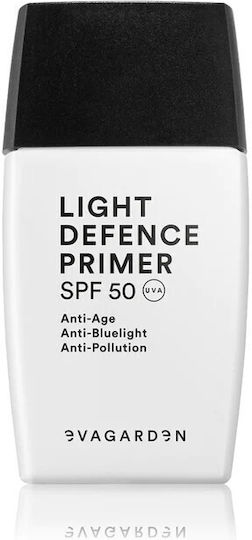 Evagarden Primer Προσώπου σε Κρεμώδη Μορφή Light Defence Spf50 30ml