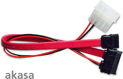 Akasa Msata Sata 0.2 M Червен Akcb050