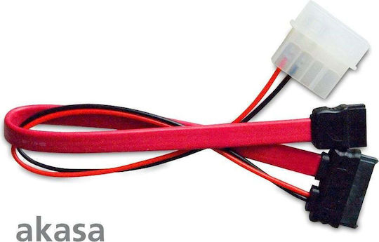 Akasa Msata Sata 0.2 M Red Akcb050