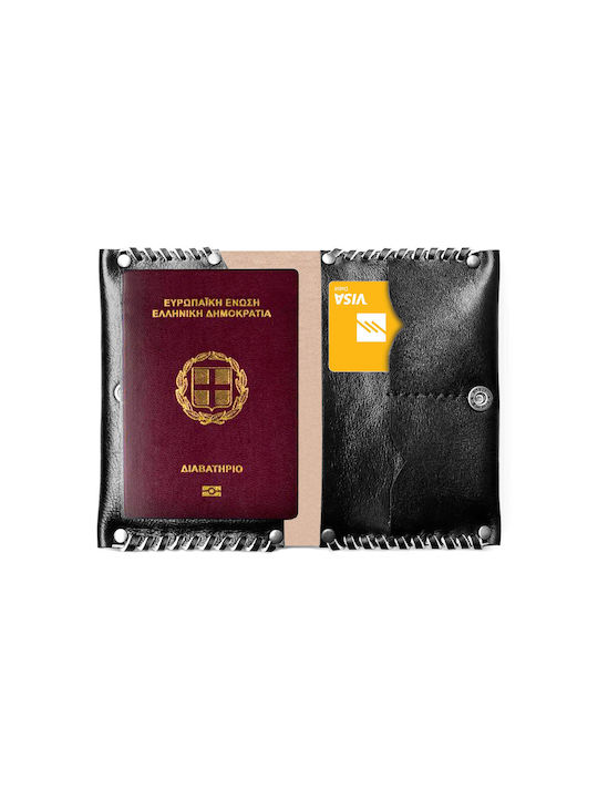 MAKEY DESIGN Θήκη Διαβατηρίου Μαύρη