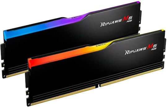 G.Skill Ripjaws M5 RGB 96GB DDR5 RAM с 2 модула (2x48GB) и Скорост 5600 за Настолен Компютър