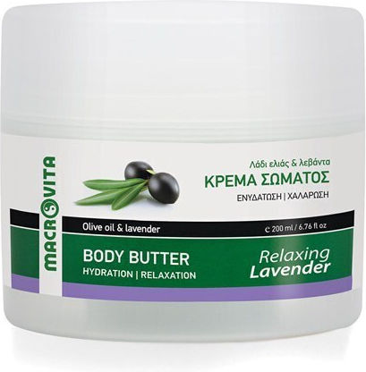 Macrovita Relaxing Feuchtigkeitsspendende Creme Körperpflege mit Duft Lavendel 200ml