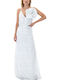 Summer Maxi Dress for Wedding / Christening White