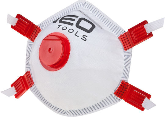 Neo Tools Mască de protecție FFP3 cu supapă Alb 97-321 3buc