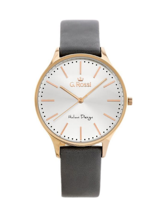 G.Rossi Watch with Gray Leather Strap