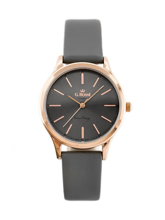 G.Rossi Watch with Gray Leather Strap