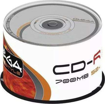 Omega Εγγράψιμα CD-R 52x Cake Box 50τμχ