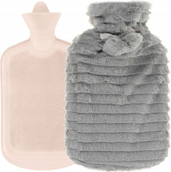 Wärmflasche in Gray Farbe mit Bezug Allgemeine Verwendung 32x20cm 2000ml Wärmflasche in Gray Farbe mit Bezug Allgemeine Verwendung 32x20cm 2000ml