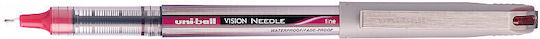 Uni-ball Vision Needle Ub-187 Medium Wine Red Pen