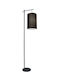 Viokef Kealia Floor Lamp H169xW26cm. with Socket for Bulb E27 Black