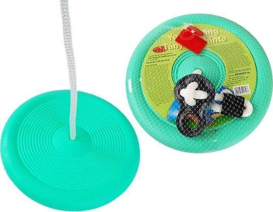 Lean Toys Κούνια Δίσκος Κρεμαστή Πλαστική 59x28x28εκ. Πράσινη
