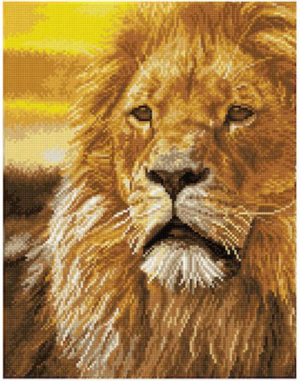 Diamond Dotz Mosaic Construction Lion Blister 35x45cm Squares