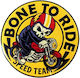 Maxxed Διακοσμητικό Αυτοκόλλητο Bone To Ride Speed Team Κίτρινο