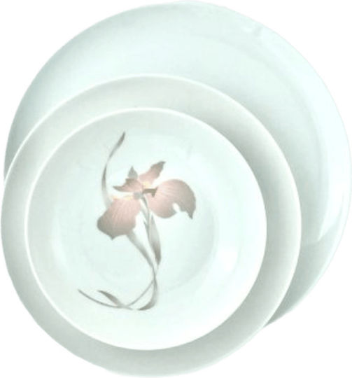 Lubiana Boss Schale Orchidee Geschirrset aus Porzellan Rosa 20Stück