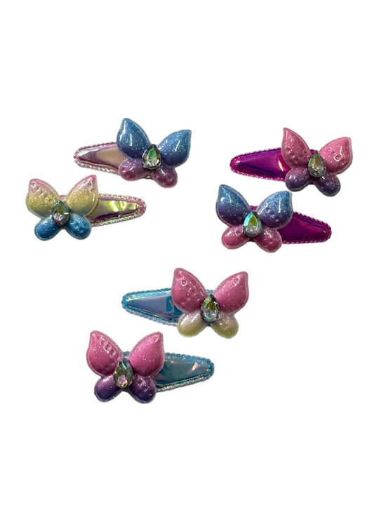 Ro-Ro Accessories Σετ Παιδικά Κοκαλάκια με Κλιπ 2τμχ (Διάφορα Σχέδια) 1τμχ