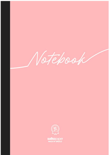 Salko Papier Notizbuch A4 3 Fächer 96 Blätter Pink 5028