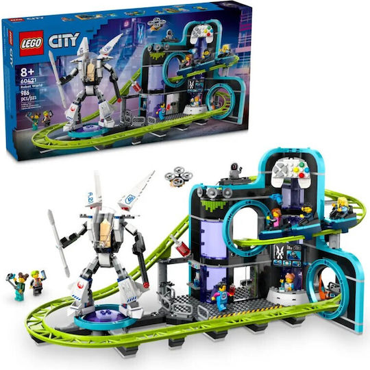 LEGO City Robot World Roller-Coaster Park for 8+ Years 986 Pieces