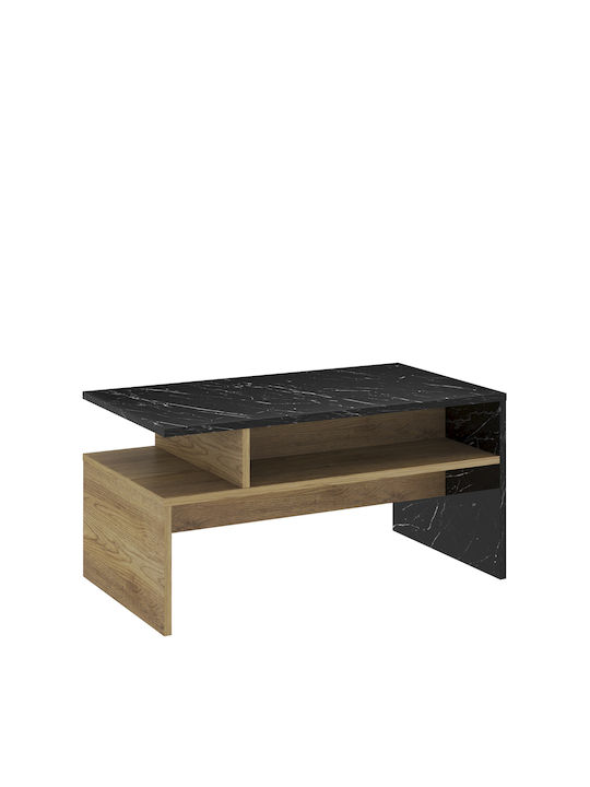 Rectangular Coffee Table Alaric Black L90xW50xH43cm