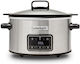 CrockPot Мултикукър За Бавно Готвене 210W С Капацитет 6.5л Сребрист