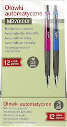 Hb 0.5 Mm Titanium Mechanical Pencil 12 Pcs