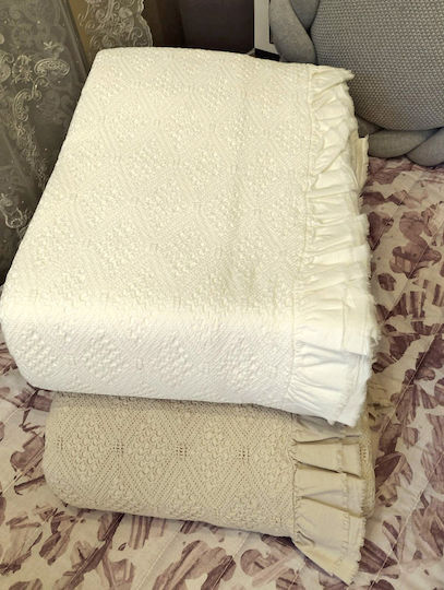 Liolios Home Одеяло Двойно 230x250см Бяло