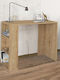 Γραφείο Netenia Ξύλινο sapphire oak 90x40x74εκ.