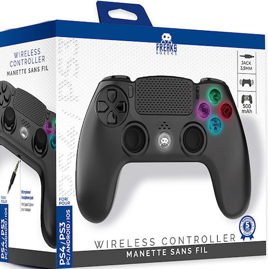 Freaks and Geeks V2 Wireless Gamepad pentru PS4 Negru