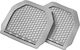 Autoline Rear Mats Universal 2pcs Tray Type Gray